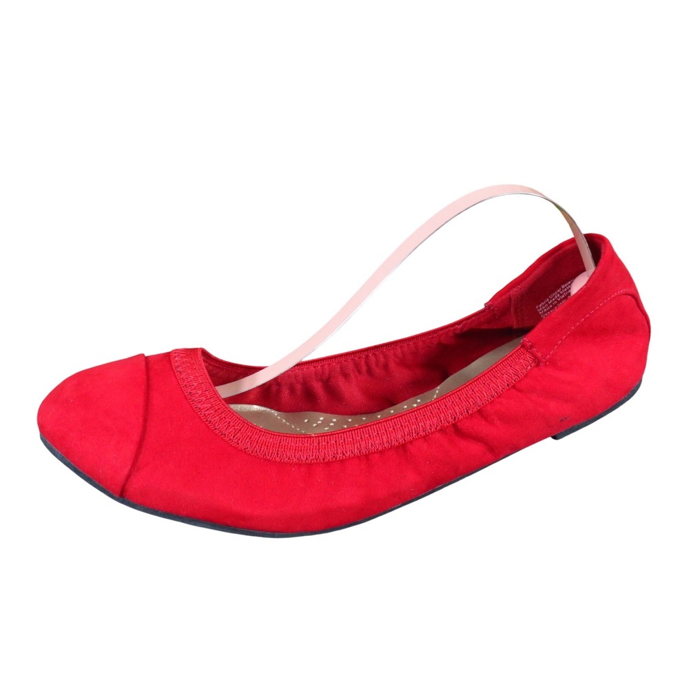 Dexflex Comfort Claire Women Ballet Flat Size 7 Casual Comfort Red Fabric